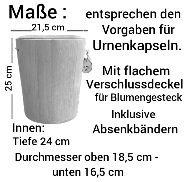 Holz Urne - Buche s08