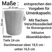 Holz Urne - Birke m03