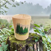 Holz Urne - Tanne m09