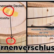 Holz Urne/Stille Wald Kirsche 3-3