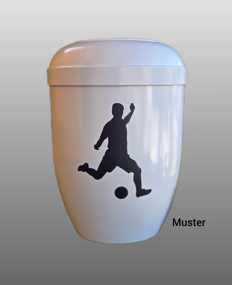 Emblem-Fußballer/Weiß