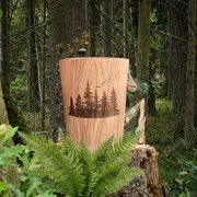 Holz Urne - Kirsche- Wald 01
