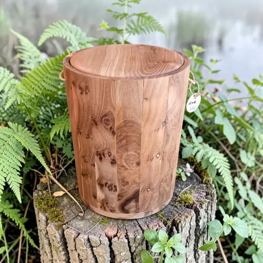 Holz Urne - Rüster s02