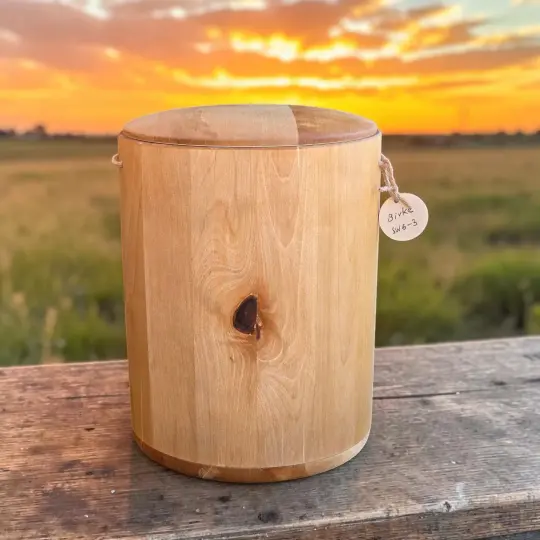 Holz Urne/Stille Wälder - Birke sw6-3