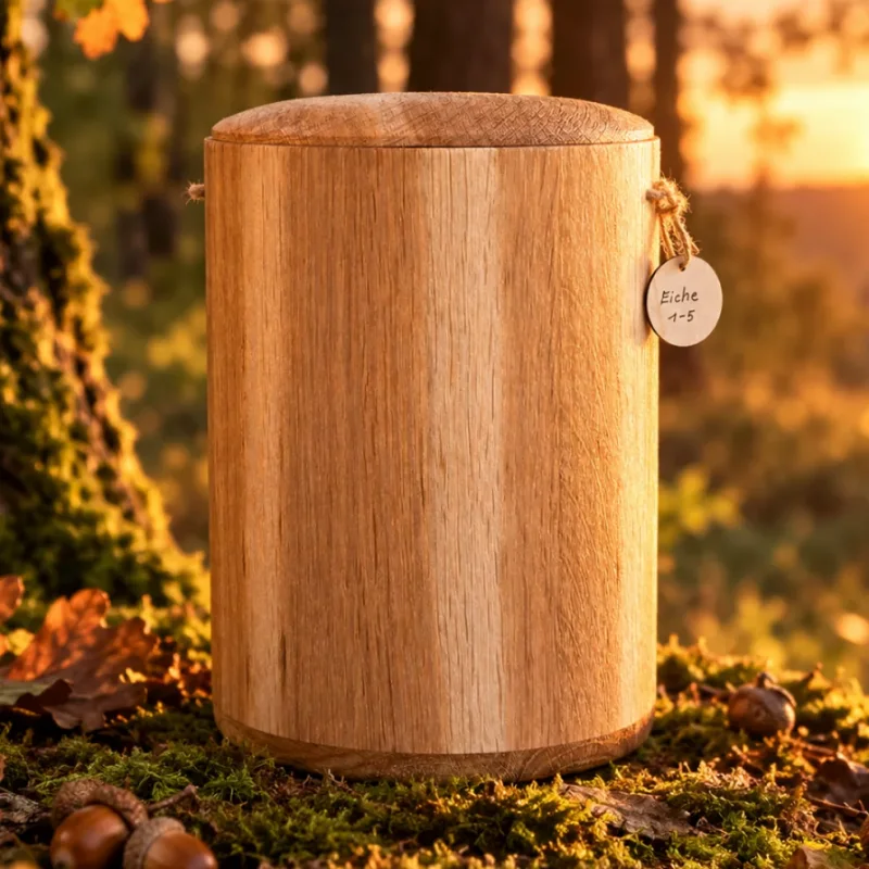 Holz Urne/Stille Wälder Eiche 1-5